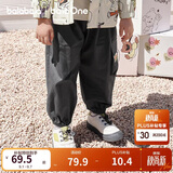 巴拉巴拉balaOne宝宝长裤男童工装裤2025秋季宽松束脚裤户外209325108103
