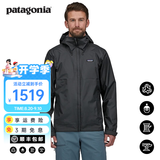 巴塔哥尼亚（Patagonia）男士T3硬壳3L连帽防雨透气夹克冲锋衣torrentshell  Jkt 85241 BLK XL 182/190(CM) 91/101(KG)