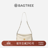 BAGTREE【朱珠同款】包包树奶盒包女包植鞣皮单肩斜挎腋下通勤Hobo枕头包 皎月白-小号【双磁吸款】 高级小众