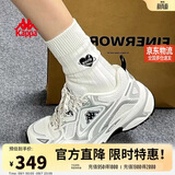 卡帕（Kappa）女鞋户外运动跑步鞋子女夏季新款老爹鞋软底增高休闲鞋女奥运灰37