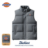 Dickies秋季新款情侣羽绒棉马甲男士韩版修身加厚青年背心马夹男装外套