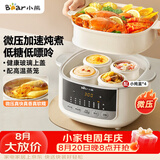 小熊（Bear）电炖盅电炖锅隔水炖家用4人用煲汤炖汤锅燕窝炖盅4.1L炖蒸煮一体微压电炖锅DDZ-J25G2