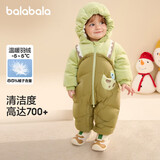 巴拉巴拉童装婴儿连体衣假两件连体羽绒服宝宝衣服冬加厚男童女童儿童