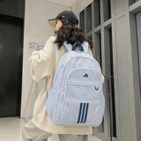 阿迪达斯（adidas）书包男包女包2026新款双肩包大学生电脑背包休闲书包大容量运动包 时尚蓝/大容量/新到货 MISC