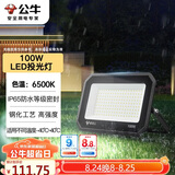 公牛（BULL）LED投光灯户外庭院工厂园林灯露营灯 IP65防水等级100W-6500K白光