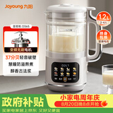 九阳（Joyoung）变频轻音降噪豆浆机1.2L容量2-4人营养古法浆智能全自动多功能免煮免滤破壁机榨汁机DJ12X-D365