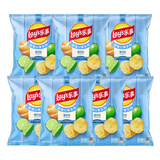 乐事（Lay's）薯片 青柠味 135克*7包 休闲零食 膨化食品