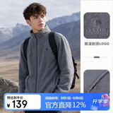 骆驼（CAMEL）户外抓绒衣女双面摇粒绒冲锋衣内胆抗静电薄款立领防风外套男 3XL