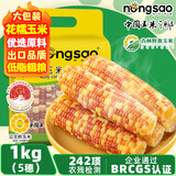 东北农嫂糯玉米穗 糯玉米段 软糯香 吉林原产 真空玉米 低脂粗粮 【软糯香粘】花糯玉米穗200g*5根
