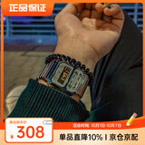 卡西欧（CASIO）手表 绝命毒师老白同款 复古小方块计算器时尚中性表 A100WE-7B