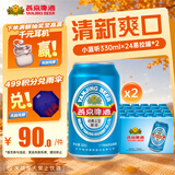 燕京啤酒 11度蓝听330ml*24听*2箱 共48听送货上门 啤酒整箱批发 330mL 48罐