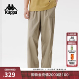 卡帕（Kappa）背靠背运动长裤男夏季新款宽松直筒裤休闲工装裤子男士K0F32AX71 【轻薄/透气/舒适】草绿色-3249 L （推荐尺码175/84A）尺码偏大，建议拍小一码