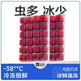 YEE冰冻红虫丰年虾牛心汉堡罗汉六角恐龙七彩孔雀鱼发财鱼饲料鱼鱼食 【京东冷链】小红虫10板+1板(喂食镊+化冰盒)