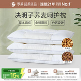 罗莱家纺 枕头颈椎枕 100%棉决明子荞麦花草枕头护颈椎助睡眠 46*72cm