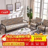 天坛家具沙发床两用经典可折叠布艺沙发现代简约单人沙发组合 沙发床 三人位