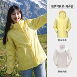 骆驼（CAMEL）3514系列三防冲锋衣男女款三合一可拆卸防水登山服装外套