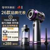 小狗车载吸尘器手持吸尘器高续航大吸力吸尘器吸吹两用一体大功率随手吸宠物吸毛器带收纳包QT-081MAX
