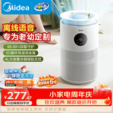 美的（Midea）【AI智能语音】无雾空气加湿器抗菌家用卧室落地静音母婴幼儿空调风扇清凉伴侣生日礼物SZY-W40S