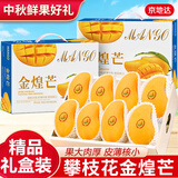 京地达芒果四川攀枝花金煌芒礼盒 净重8斤单果400g+新鲜水果源头直发