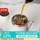 乐扣乐扣（LOCK&LOCK）遇见咖啡杯保温桌面杯男女情侣水杯子390ML白色LHC4218WHT