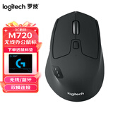 罗技（Logitech）M720无线蓝牙鼠标家用无线双模鼠标MAC笔记本ipad鼠标优联双模多设备自定义按键 M720【带电池】＋鼠标垫