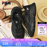 斐乐（FILA）火星1代丨2代老爹鞋女鞋休闲鞋男鞋情侣运动鞋子复古跑步鞋 黑-BK 37.5