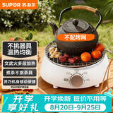 苏泊尔（SUPOR）迷你电陶炉煮茶器煮茶炉煮茶壶养生围炉煮茶茶艺炉泡茶家用办公白茶不挑器具SW-DTL01