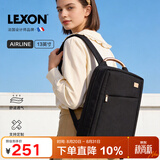 乐上（LEXON）时尚轻便双肩背包13.3英寸书包商务笔记本电脑包女士旅行包梦幻黑