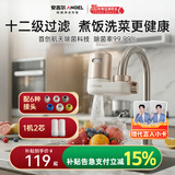 安吉尔陶瓷水龙头净水器净化家用自来水过滤器除异味异色净水机  一机二芯套装 LT3672-CF30