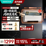 华帝（VATTI）超薄扁桶电热水器60升50升一级能效双胆节能速热镁棒免换出水断电防电墙双重安防i14241M 50L 3200W 1-3人连续畅洗丨镁棒免换