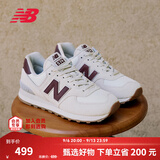 NEW BALANCENB官方秋季女款耐磨复古厚底轻便百搭休闲运动慢跑鞋WL574RCF 米白色 WL574RCF 35 (脚长22cm)尺码详询客服