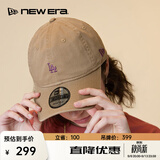 NEW ERA纽亦华MLB棒球帽小logo男女情侣弯檐鸭舌帽软顶NE920 12728543-卡其色 洛杉矶道奇队 OSFM