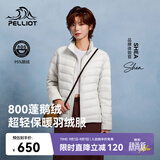 伯希和（Pelliot）轻薄排骨羽绒服女防风外套800蓬鹅绒保暖男冲锋衣内胆12340822米M