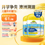 佳思敏（Nature's Way）儿童复合维生素D3加钙软糖3瓶套装 60粒/瓶 澳洲进口 