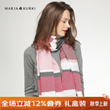 玛丽亚·古琦（MARJA KURKI）羊毛空调披肩夏季围巾女礼盒装保暖披肩围巾两用千鸟格围脖女礼物 红色