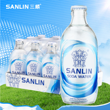 三麟无糖原味苏打水335ml*12瓶0糖0脂0卡气泡水饮料苏打汽水整箱装