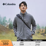 Columbia哥伦比亚户外男子舒适运动保暖柔软抓绒衣休闲外套AE3039 023 城市灰 M(175/96A)