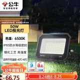 公牛（BULL）LED投光灯户外庭院工厂园林灯露营灯 IP65防水等级50W-6500K白光