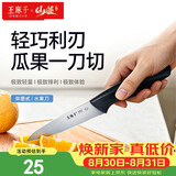 王麻子家用水果刀 不锈钢食品级锻打锋利削皮刀切瓜果小刀