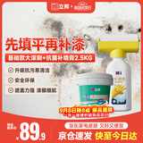 立邦墙面修补滚筒补墙膏防霉耐水翻新墙面修复内墙乳胶漆500g+2.5kg