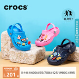 CROCS卡骆驰贝雅儿童洞洞鞋户外包头童鞋沙滩鞋凉鞋拖鞋/207013/207012 黑色-001 30 (180mm)