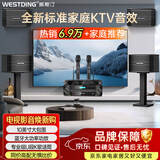 威斯汀家庭ktv音响套装唱歌全套设备卡拉ok影院会议舞台商超家用客厅全新升级108音箱套装 108标准版一拖四+393+K82