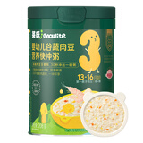 英氏婴儿营养辅食粥胡萝卜虾玉米菠菜218g 宝宝即食冲泡粥快冲粥10月+