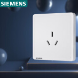 西门子(SIEMENS)开关插座 16A三孔插座面板致典 挂机空调适用 雅白色