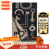 爱马仕（HERMES）山羊绒围巾Casaque Porte-Clefs男女同款送女朋友圣诞礼物 礼盒装 海军蓝 / 杂米色