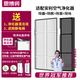 思博润 适配安利逸新空气净化器滤网滤芯101076ch hepa微粒网大陆中国香港美日通用