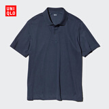 优衣库AIRism POLO衫/短袖男装女装T恤26春夏新款482302 69 藏青色 3XL