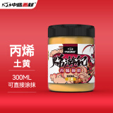 中盛画材 300ML丙烯颜料室外墙绘DIY手绘画鞋美甲大瓶桶装 土黄美术写生