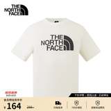 北面（The North Face）【经典款】短袖T恤男宽松棉质半袖户外休闲舒适透气春夏上新款 米白色 L /175