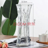 泰西丝玻璃花瓶创意水培植物玻璃花瓶透明水养绿萝花盆容器插花瓶鱼缸器 六角玻璃瓶 30高